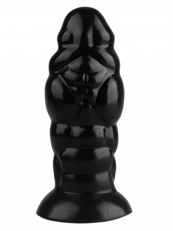 Анальный стимулятор с рельефом из гладкого эластомера