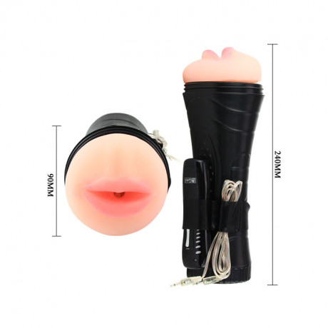 Ротик в тубе с вибратором для мастурбации