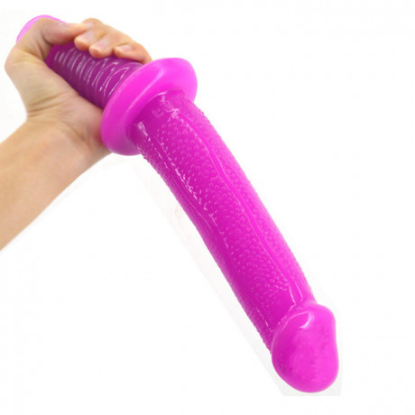Реалистичный дилдо с стимулирующими точками и ручкой