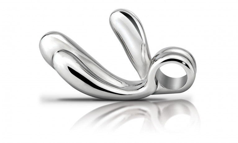 Двойной фаллоимитатор DOUBLE TROUBLE " METAL WORX"