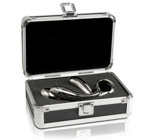 Двойной фаллоимитатор DOUBLE TROUBLE " METAL WORX"