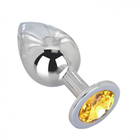 Большой плаг из стали с кристаллом SWEET LEMON