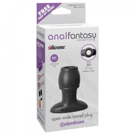 Силиконовая анальная пробка с тоннелем Open Wide Tunnel Plug