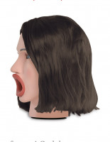 Мега мастурбатор в форме головы брюнетки Hot Water Face Fucker Brunette