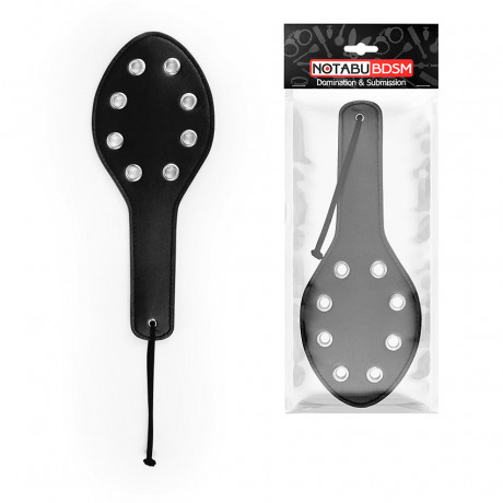 Широкая овальная шлепалка с клепками