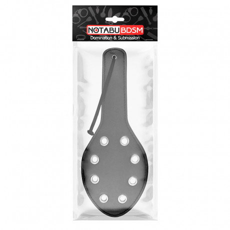 Широкая овальная шлепалка с клепками