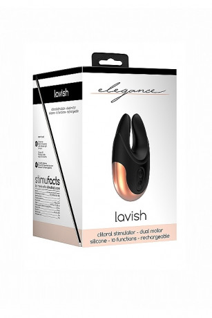 Элегантный клиторальный стимулятор с двумя ушками Lavish