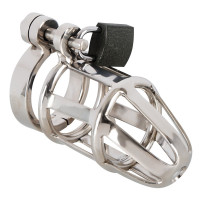 Клетка для пениса из металла с замком Chastity Cage