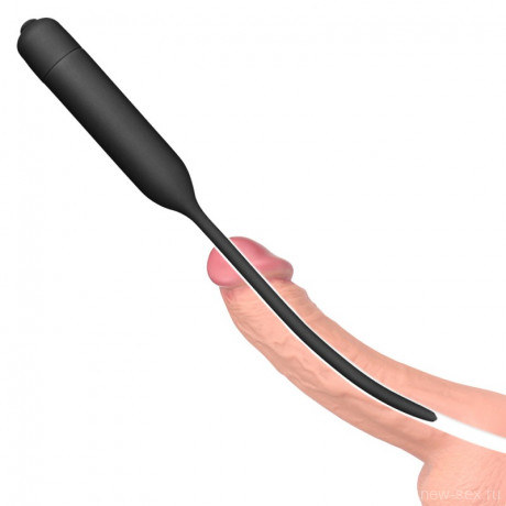Силиконовый уретральный виброплаг Silicone Vibrating Urethral Dilator