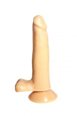 Фаллоимитатор реалистичный с мошонкой (на присоске)