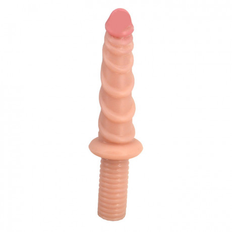 Ребристый дилдо с удобной ручкой