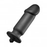 Анальная вибропробка фаллической формы Silicone Vibrating Anal Plug