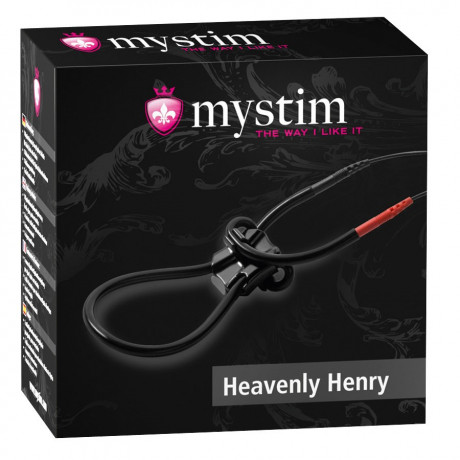 Эрекционное лассо HEAVENLY HENRY с электростимуляцией приборами MyStim