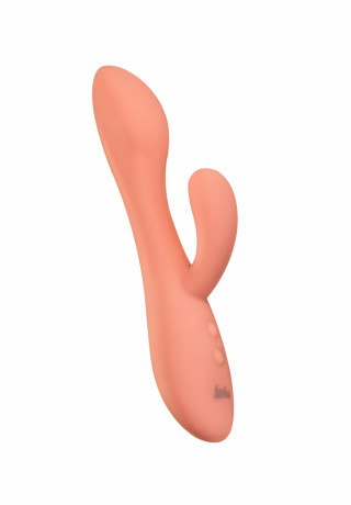 Силиконовый гладкий вибратор с двойной стимуляцией Pearl