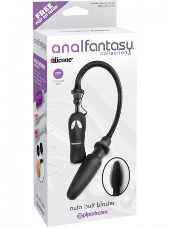 Втулка анальная с грушей и вибрацией Rebel