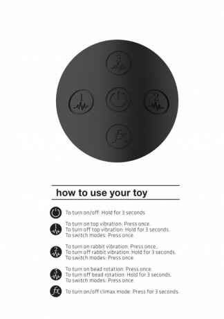 Вибромассажер с вращающимся шариком на вагинальном отростке Mira