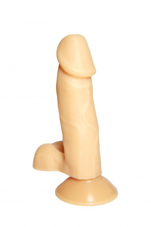 Фаллоимитатор реалистичный с мошонкой и на присоске