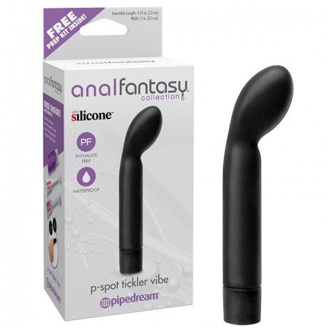 Анальный вибростимулятор с изогнутой головкой P-Spot Tickler Vibe