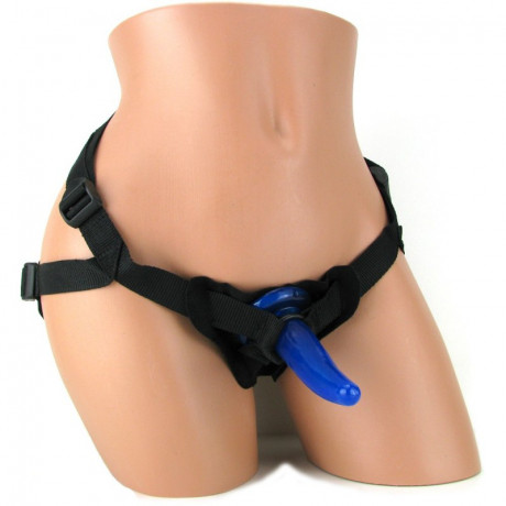 Анальный страпон с маленькой насадкой на ремнях Beginner's Strap-On for Him