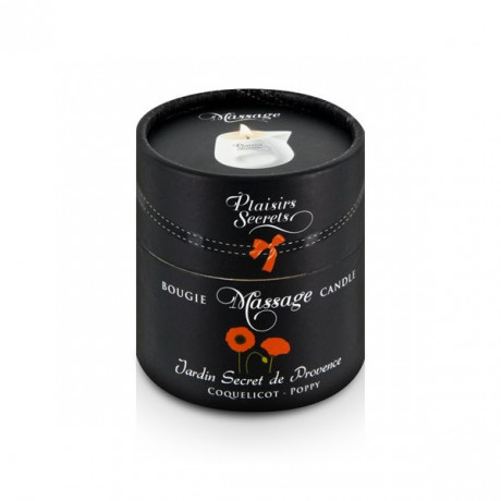 Свеча с массажным маслом аромат полевого мака BOUGIE MASSAGE