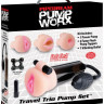 Набор PUMP WORX, помпа с тремя насадками и вибратором