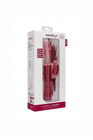 Многофункциональный вибромассажер кролик Rotating Beetle