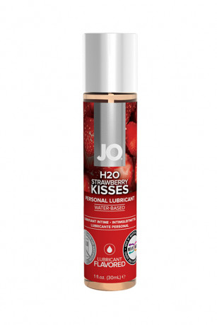 Гель смазка для интимных ласк с ароматом клубники JO Flavored Strawberry Kiss