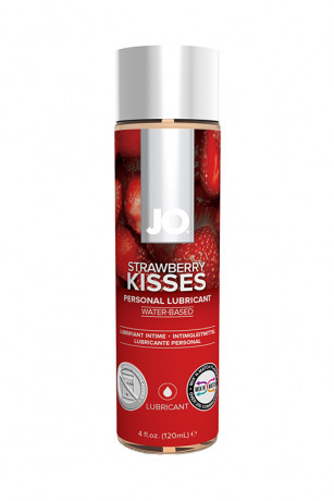 Гель смазка для интимных ласк с ароматом клубники JO Flavored Strawberry Kiss