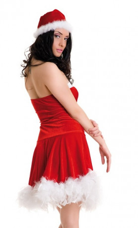 Новогоднее платье и шапочка