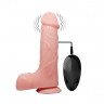 Мультискоростной реалистичный вибратор с мошонкой и присоской Barbara