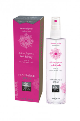 Спрей с феромонами для тела и белья с ароматом Вишни и Белого Лотоса