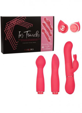 Коралловый вибратор с 3 сменными стволами Dynamic Trio