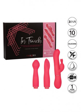 Коралловый вибратор с 3 сменными стволами Dynamic Trio