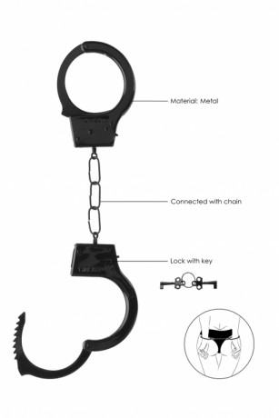Металлические наручники для жесткой и надежной фиксации OUCH