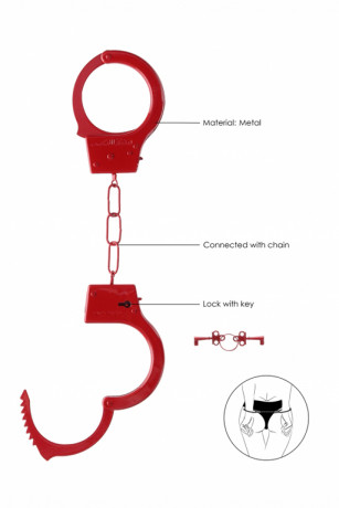 Металлические наручники для жесткой и надежной фиксации OUCH