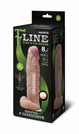 Фаллоимитатор из киберкожи с гнущимся хребтом на присоске Lovetoy