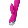 Силиконовый розовый вибратор с отростком для стимуляции клитора L'EROINA
