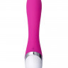 Силиконовый розовый вибратор с отростком для стимуляции клитора L'EROINA