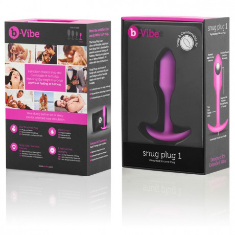 Профессиональная пробка для ношения B-vibe Snug Plug 1