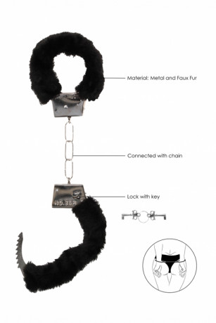 Наручники с мехом для надежной фиксации OUCH