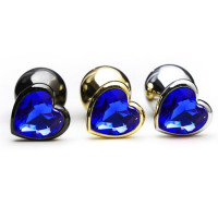 Черный анальный плаг &quot;сердце&quot;