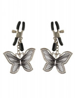 Зажимы на соски с подвесками в виде бабочек