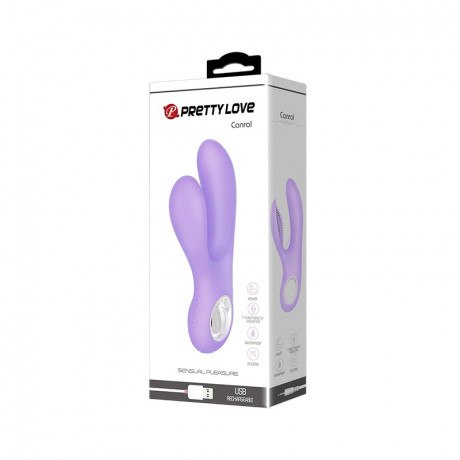 Перезаряжаемый вибромассажер с двумя отростками Canrol