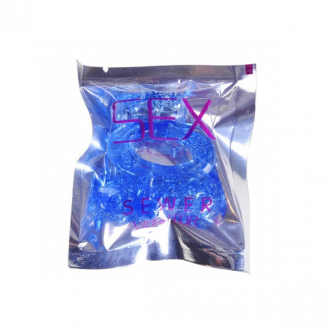 Эрекционное виброкольцо с подхватом мошонки Sextoy