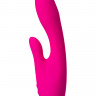 Вибратор с клиторальным отростком из бархатистого силикона L'EROINA