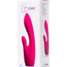 Вибратор с клиторальным отростком из бархатистого силикона L'EROINA