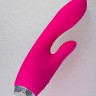 Вибратор с клиторальным отростком из бархатистого силикона L'EROINA