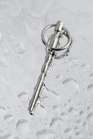 Уретральный плаг Елочка с кольцом на основании