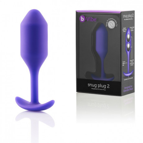 Пробка с мягким и надежным основанием для ношения B-vibe Snug Plug 2