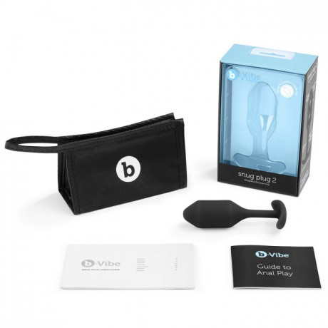 Пробка с мягким и надежным основанием для ношения B-vibe Snug Plug 2